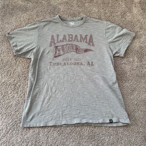 47 Gray Alabama Roll Tide Tuscaloosa Tee shirt